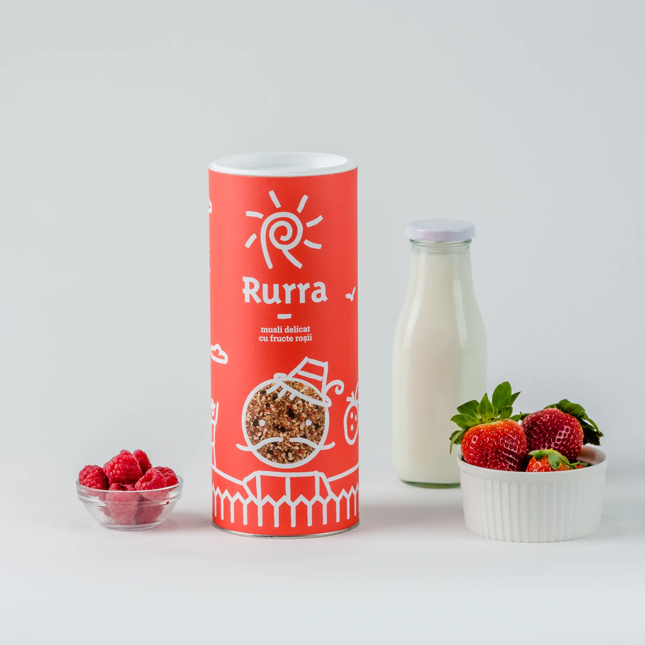 hurra packaging with strawberry