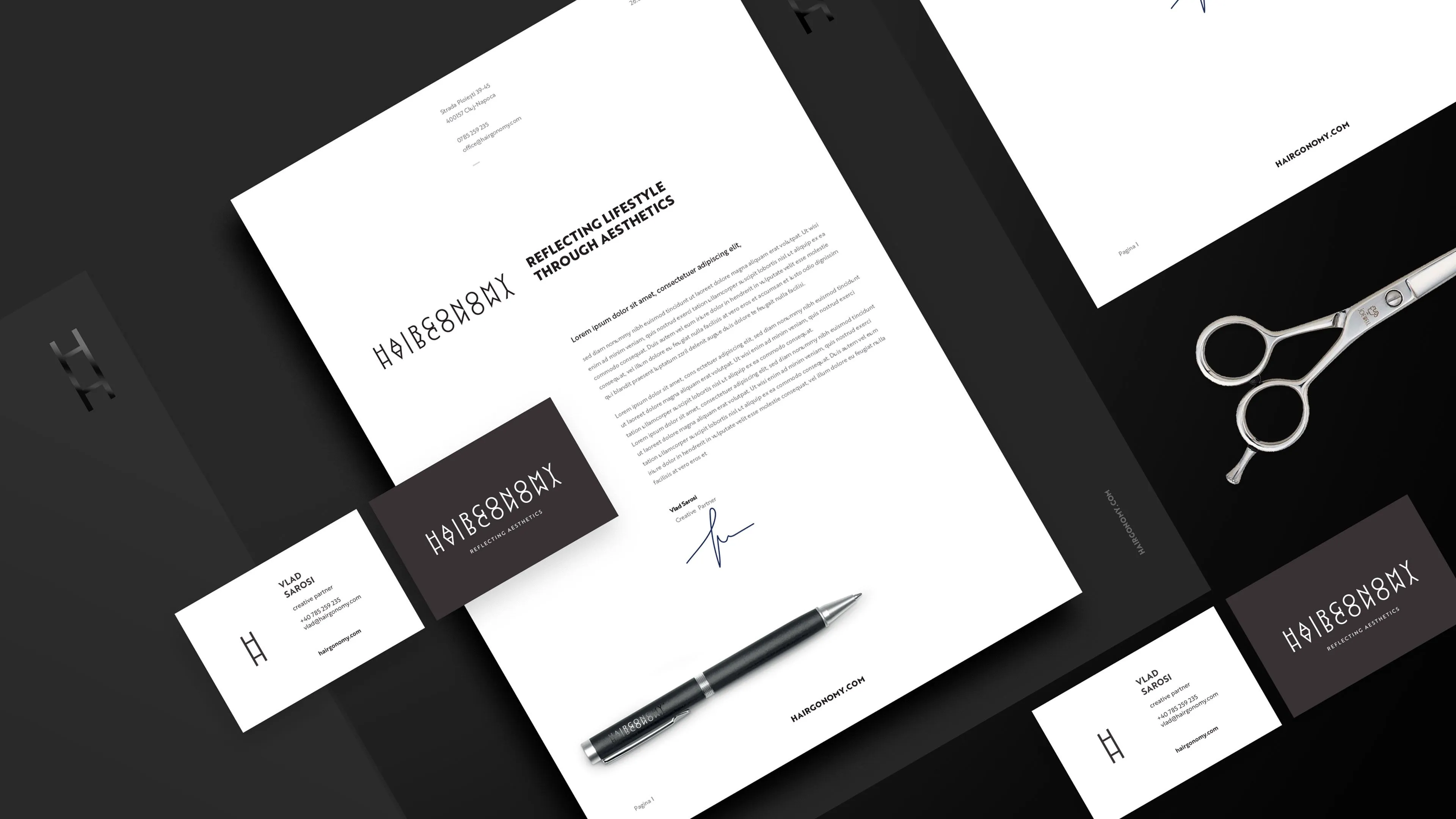 harigonomy business stationery