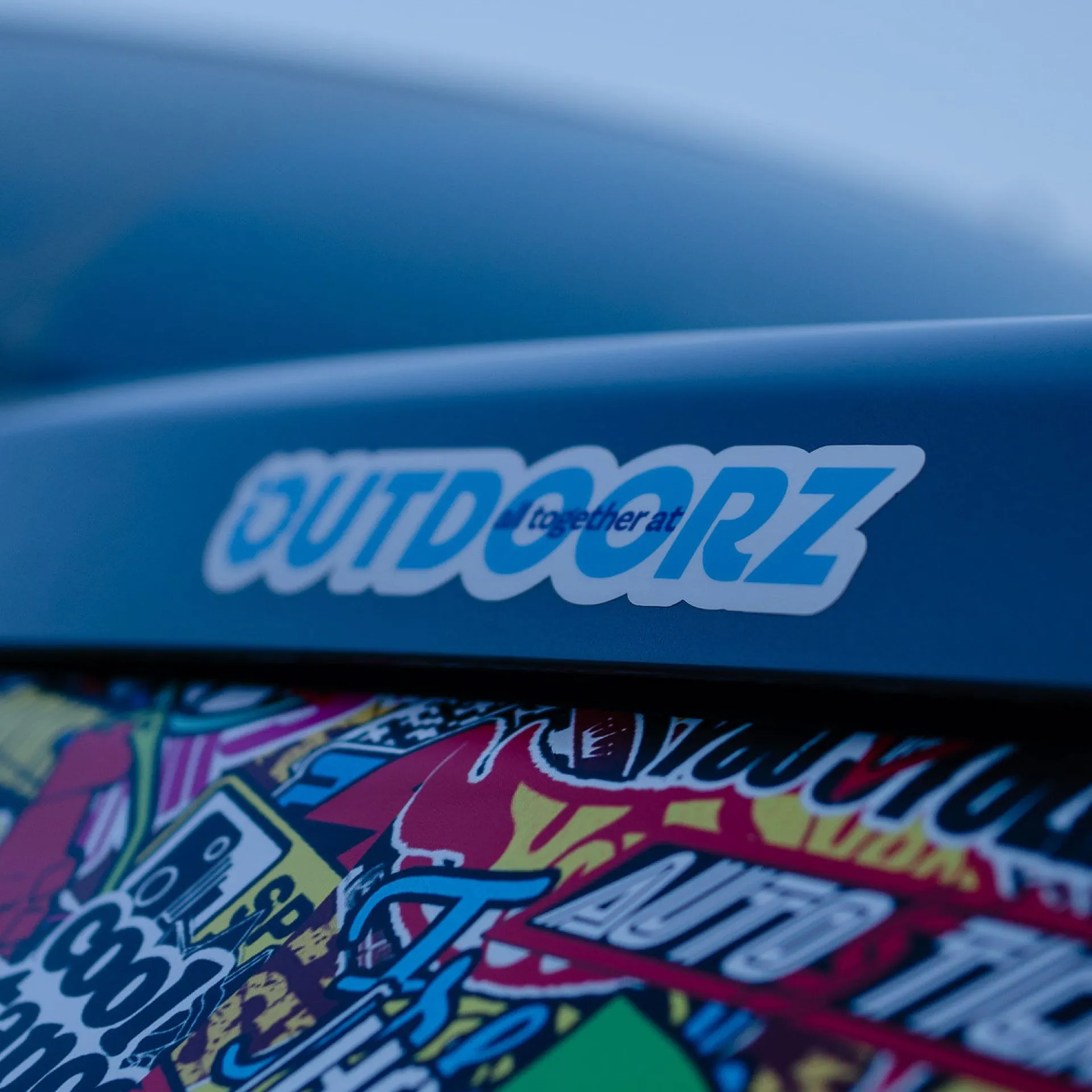 Outdoorz sticker in context