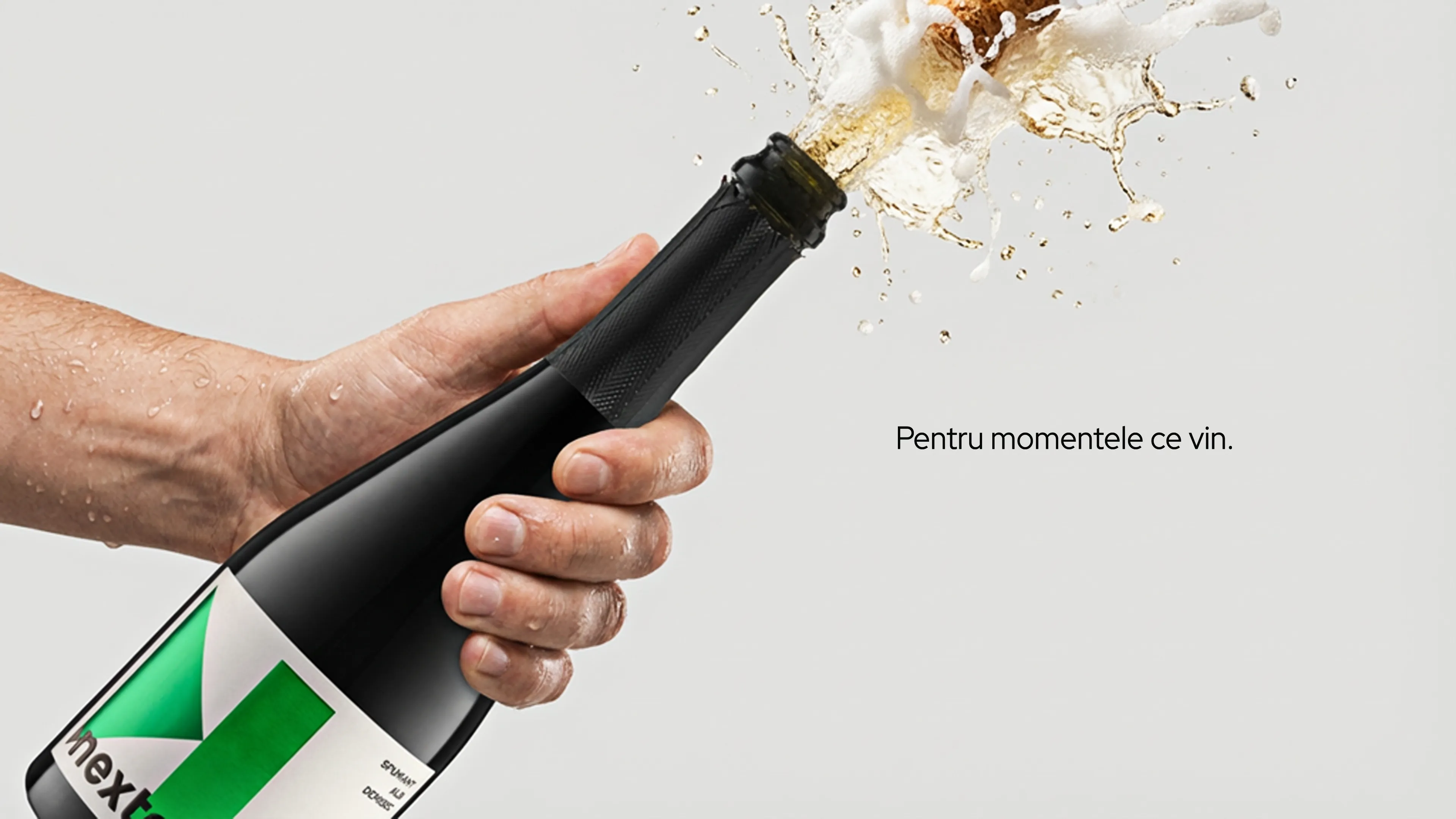 Nextaz packaging - sparkling wine label