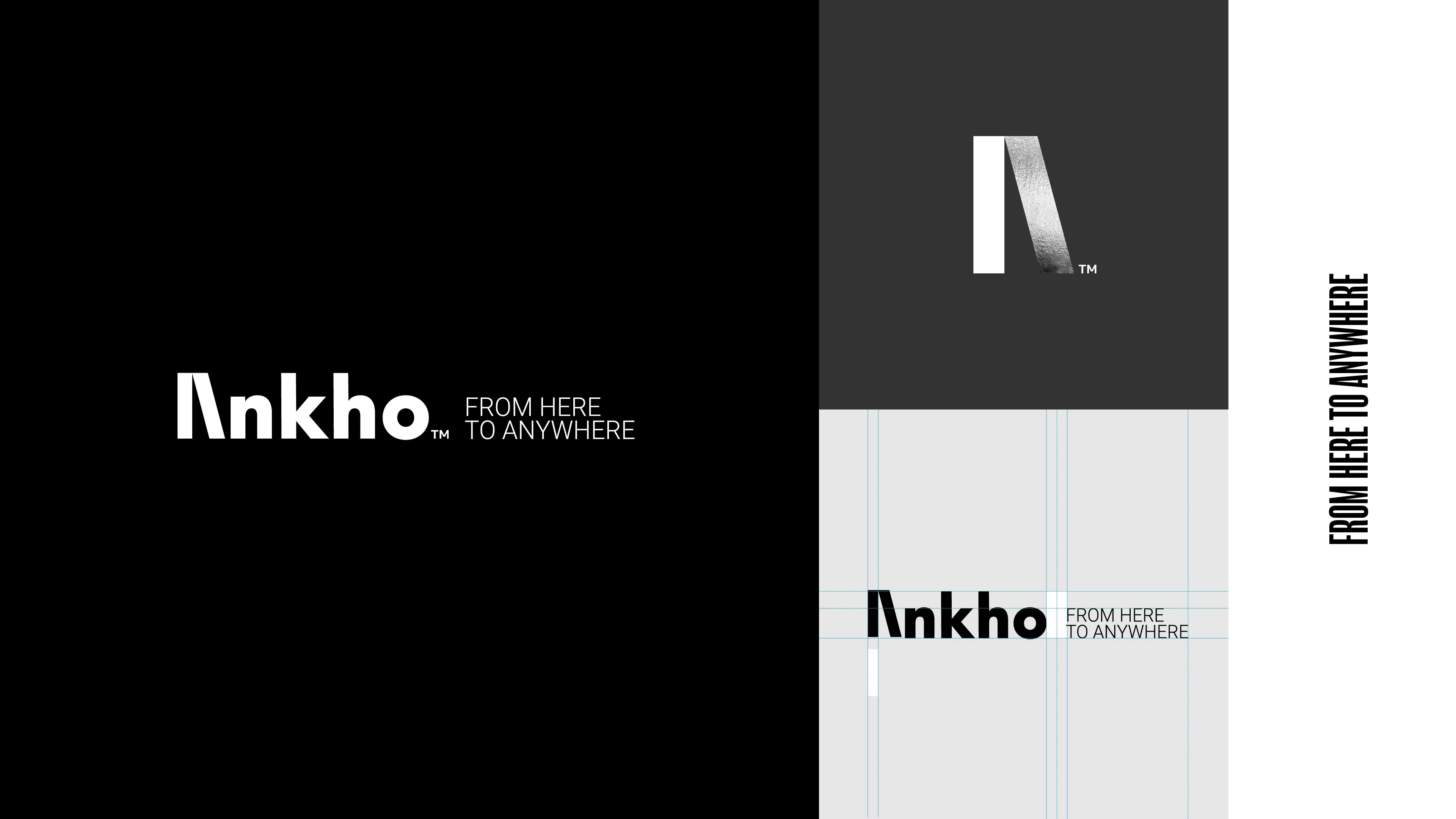 ankho logo variations and tagline