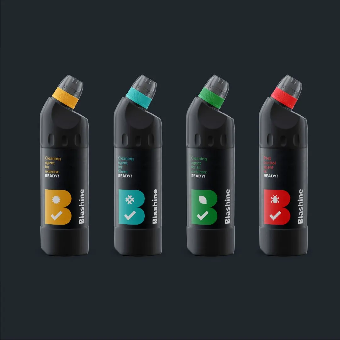 Blashine cleaning packaging