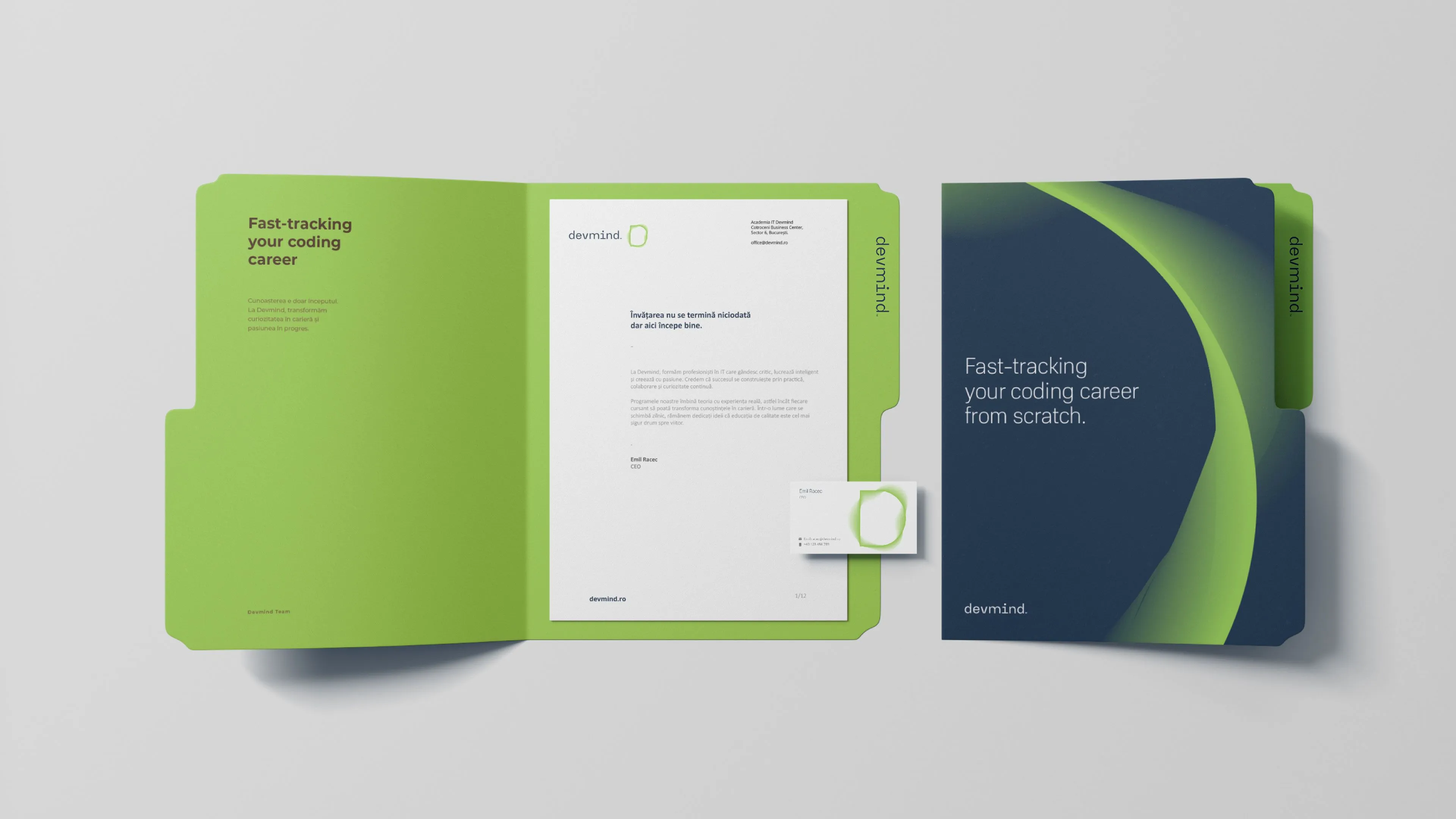 devmind brand business stationery