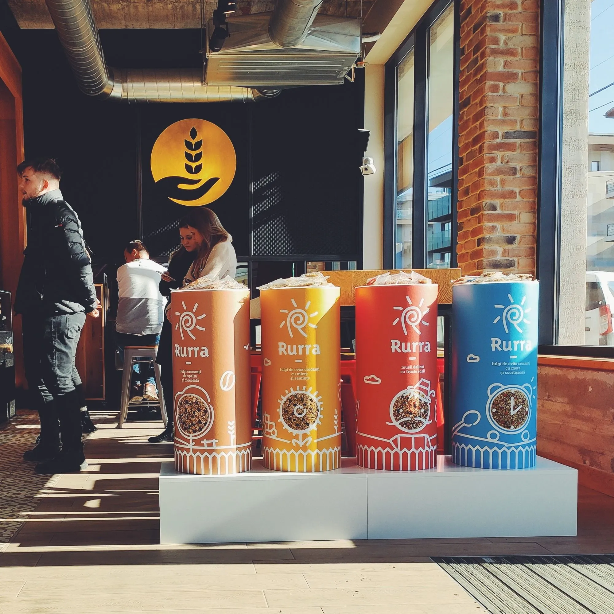 aura brand identity and packaging context