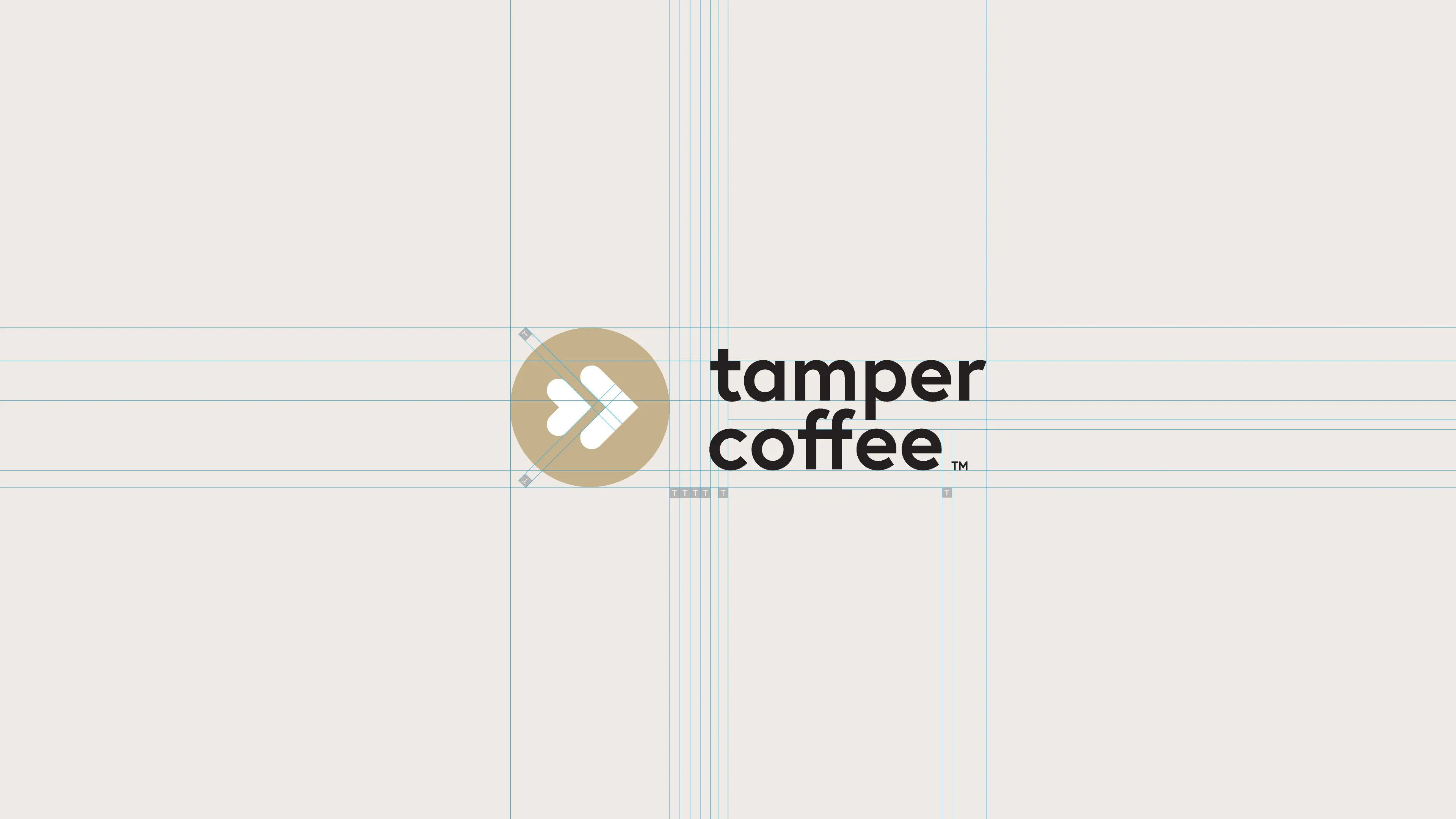 tamper coffee logo grid