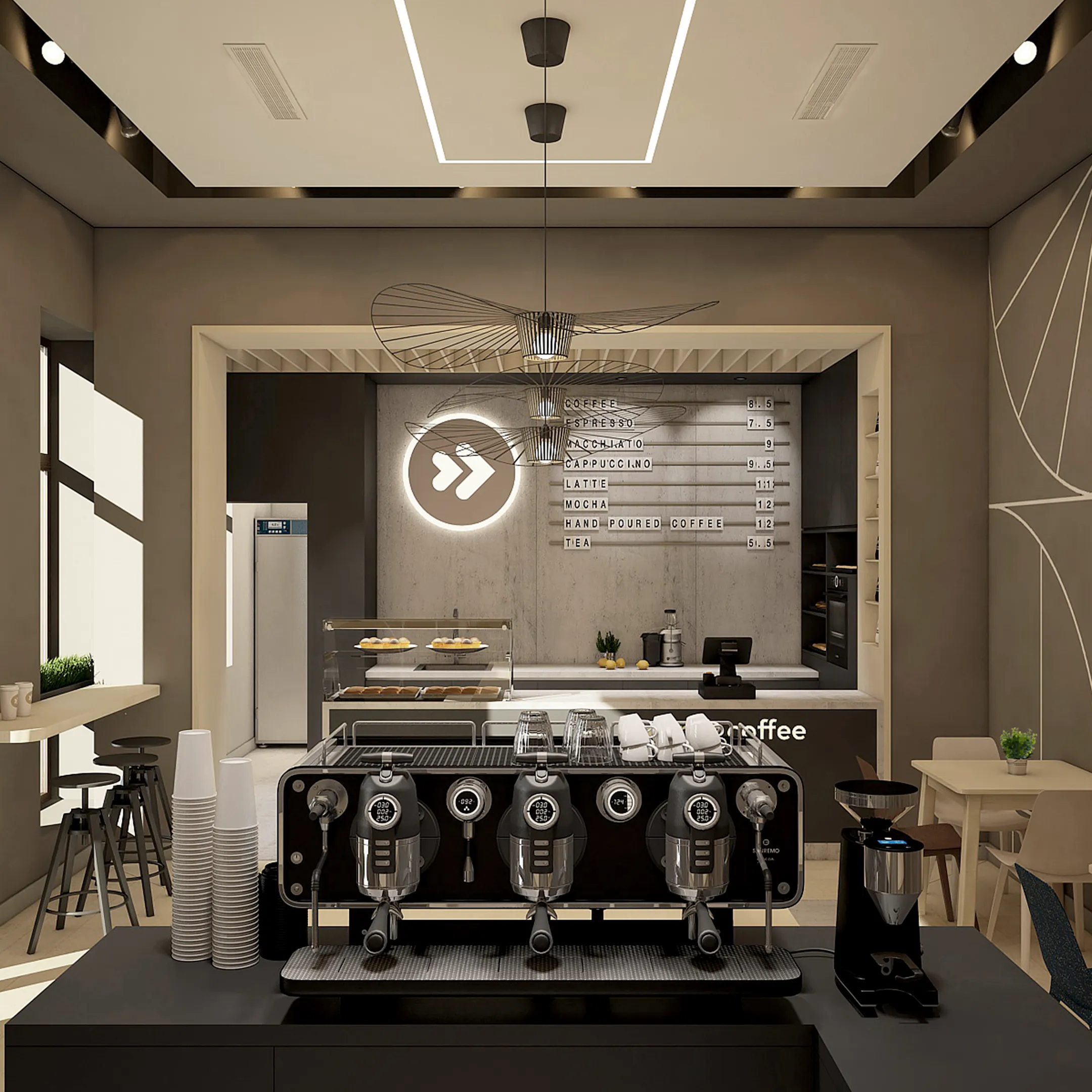 tamper coffee interior design