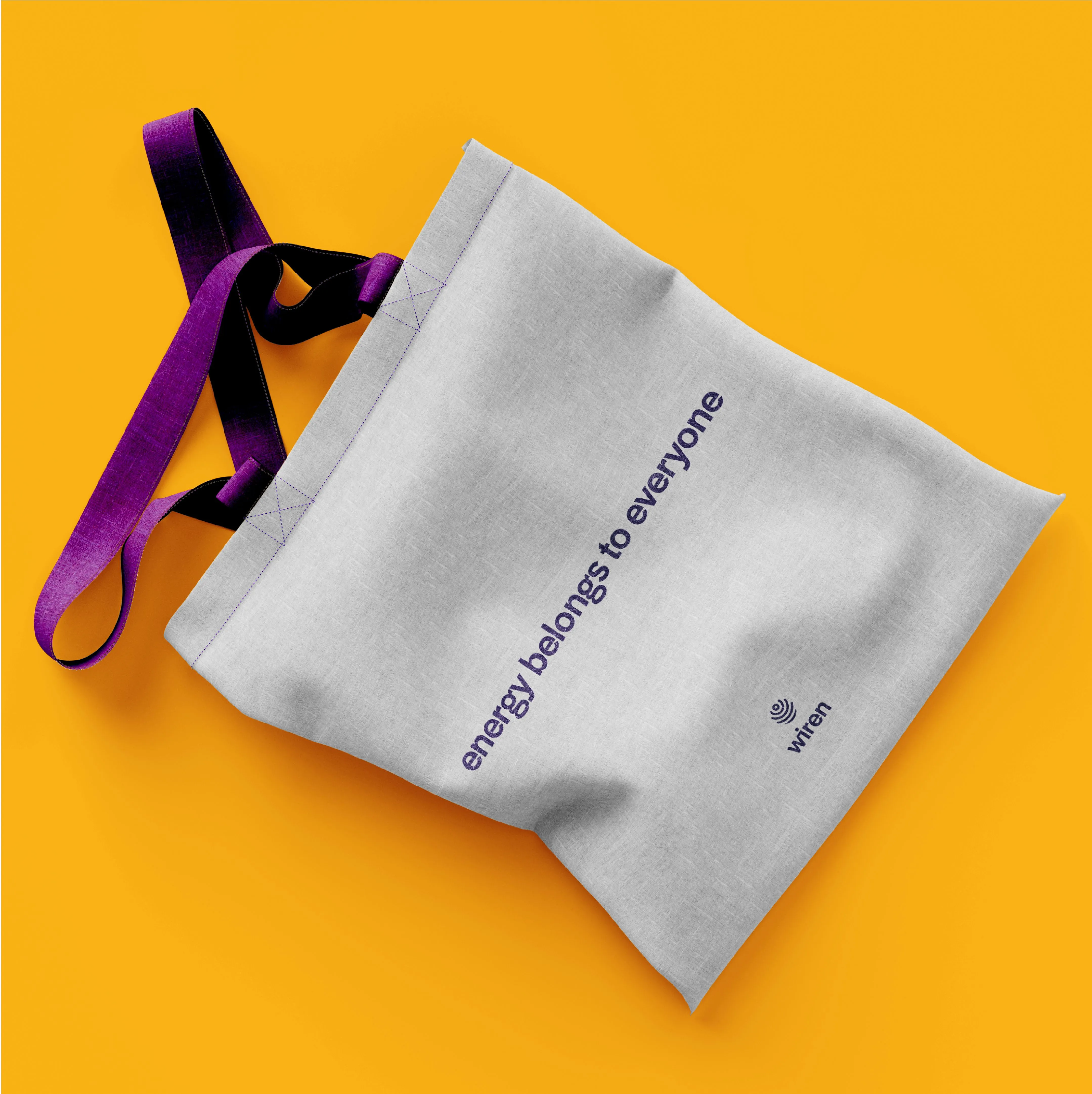 wiren tote bag branding